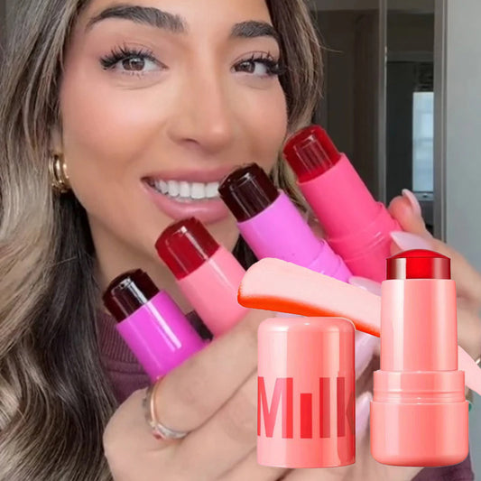 Pack 4 Milk Makeup Blush High Pigment Jelly Tint, Refreshing & Hydrating Long-lasting Colour Jelly Tint (Random color)